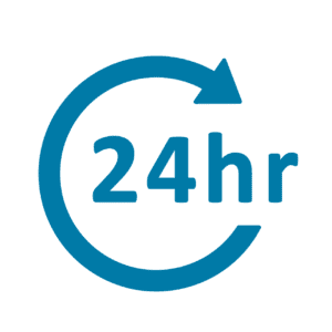 24-Hour Clock Representing Round-the-Clock Support Groups for Addiction Recovery