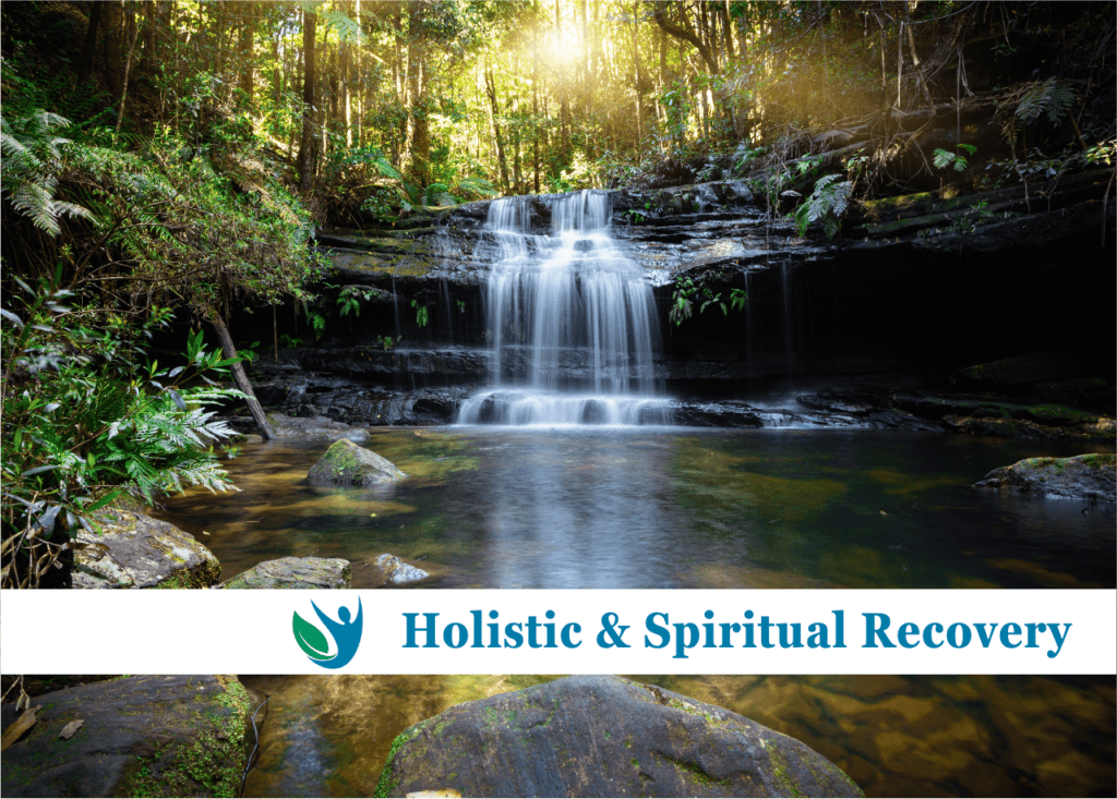 Natural waterfall symbolizing the cleansing and renewal aspects of spiritual recovery